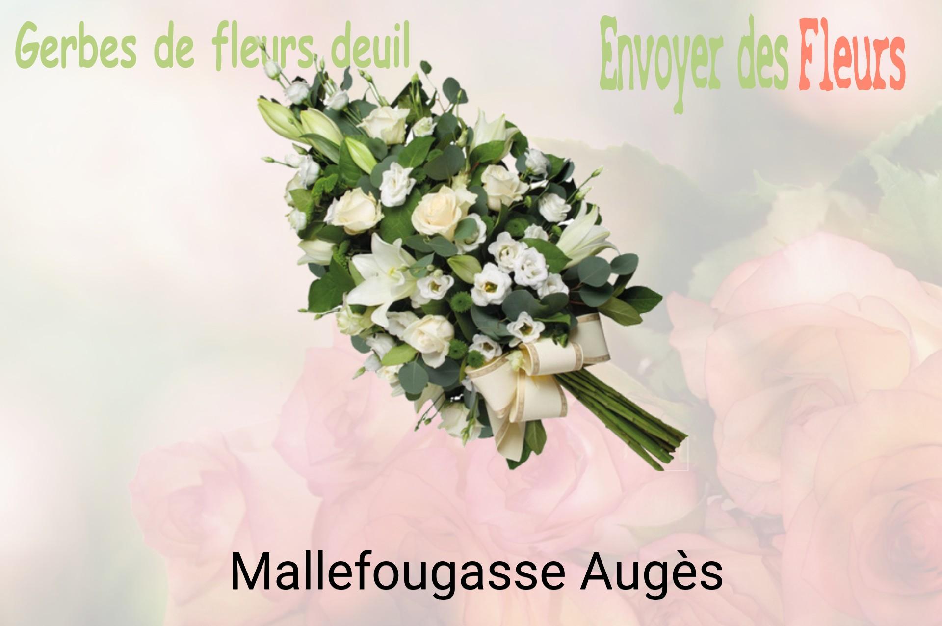 Gerbe de fleurs de deuil livrée à Mallefougasse-Augès